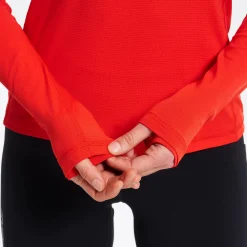 Pulse Running Long-Sleeved T-Shirt Damen Fiery Red