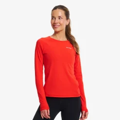 Pulse Running Long-Sleeved T-Shirt Damen Fiery Red