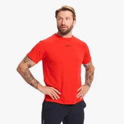 Pulse Running T-shirt Herren Fiery Red