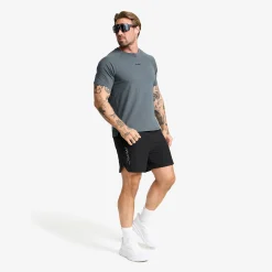 Pulse Running T-shirt Herren Turbulence Blue