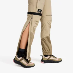 Range Pro Stretch T Zip-off Pants Damen Aluminium/Brindle