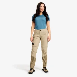 Range Pro Stretch T Zip-off Pants Damen Aluminium/Brindle