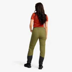 Range Pro Stretch T Zip-off Pants Damen Burnt Olive/Anthracite