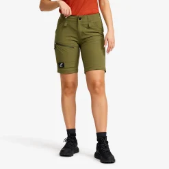 Range Pro Stretch T Zip-off Pants Damen Burnt Olive/Anthracite