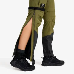 Range Pro Stretch T Zip-off Pants Damen Burnt Olive/Anthracite
