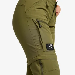Range Pro Stretch T Zip-off Pants Damen Burnt Olive/Anthracite
