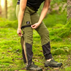 Range Pro Stretch T Zip-off Pants Damen Burnt Olive/Anthracite