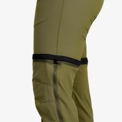 Range Pro Stretch T Zip-off Pants Damen Burnt Olive/Anthracite