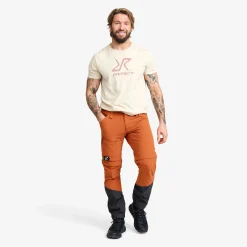 Range Pro Stretch T Zip-off Pants Herren Teracotta Brown/Anthracite