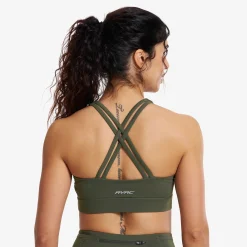 Rapid Medium Sports Bra Damen Kambaba Green