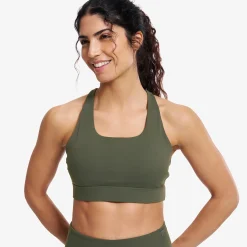 Rapid Medium Sports Bra Damen Kambaba Green