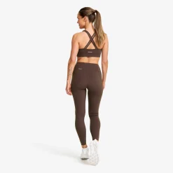 Rapid Medium Sports Bra Damen Seal Brown