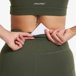 Rapid Pocket Biker Shorts Damen Kambaba Green