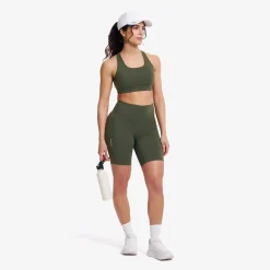 Rapid Pocket Biker Shorts Damen Kambaba Green