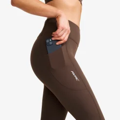 Rapid Pocket Leggings Damen Seal Brown