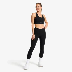 Rapid V Longline Medium Sports Bra Damen Black