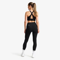 Rapid V Longline Medium Sports Bra Damen Black