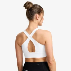 Rapid V Longline Medium Sports Bra Damen White