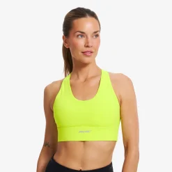Rapid V Longline Medium Sports Bra Damen Evening Primrose