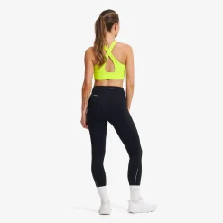 Rapid V Longline Medium Sports Bra Damen Evening Primrose