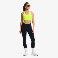 Rapid V Longline Medium Sports Bra Damen Evening Primrose