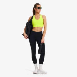Rapid V Longline Medium Sports Bra Damen Evening Primrose