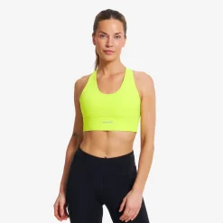 Rapid V Longline Medium Sports Bra Damen Evening Primrose