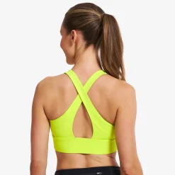 Rapid V Longline Medium Sports Bra Damen Evening Primrose