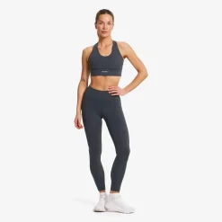 Rapid V Longline Medium Sports Bra Damen Anthracite