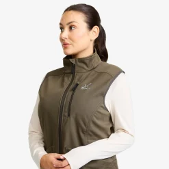 Responder Softshell Vest Damen Light Moss Gray