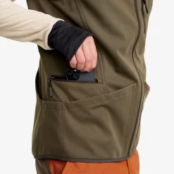 Responder Softshell Vest Herren Light Moss Gray