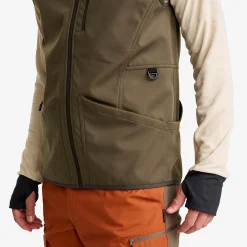 Responder Softshell Vest Herren Light Moss Gray