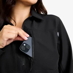 Ridge Half-zip Stretch Shirt Damen Black