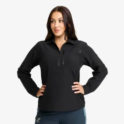 Ridge Half-zip Stretch Shirt Damen Black
