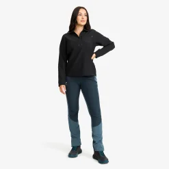 Ridge Half-zip Stretch Shirt Damen Black