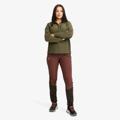 Ridge Half-zip Stretch Shirt Damen Grape Leaf/Forest Night