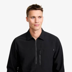Ridge Half-zip Stretch Shirt Herren Black