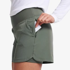 Rise 2-in-1 Shorts Damen Balsam Green