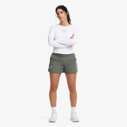 Rise 2-in-1 Shorts Damen Balsam Green
