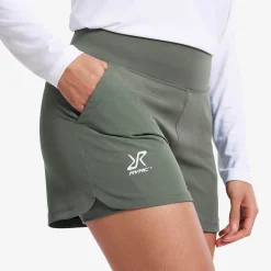 Rise 2-in-1 Shorts Damen Balsam Green