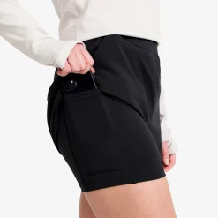 Rise 2-in-1 Shorts Damen Black