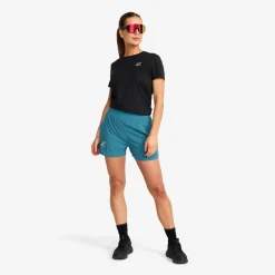 Rise 2-in-1 Shorts Damen Blue Ashes
