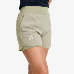 Rise 2-in-1 Shorts Damen Shadow