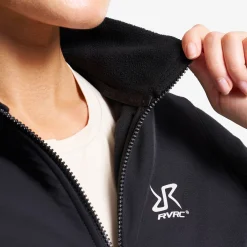 River Hybrid Fleece Jacket Damen Black