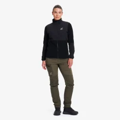 River Hybrid Fleece Jacket Damen Black