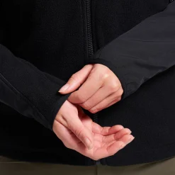 River Hybrid Fleece Jacket Damen Black