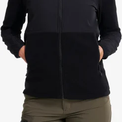 River Hybrid Fleece Jacket Damen Black