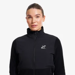River Hybrid Fleece Jacket Damen Black