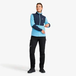 River Hybrid Fleece Jacket Damen Alaskan Blue