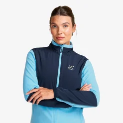 River Hybrid Fleece Jacket Damen Alaskan Blue